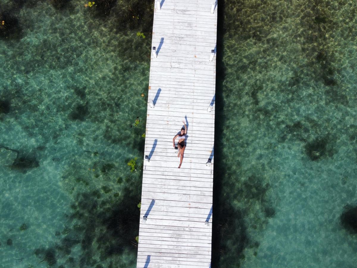 Royal Palm Bacalar Cabanas & Lagoon Club Bagian luar foto