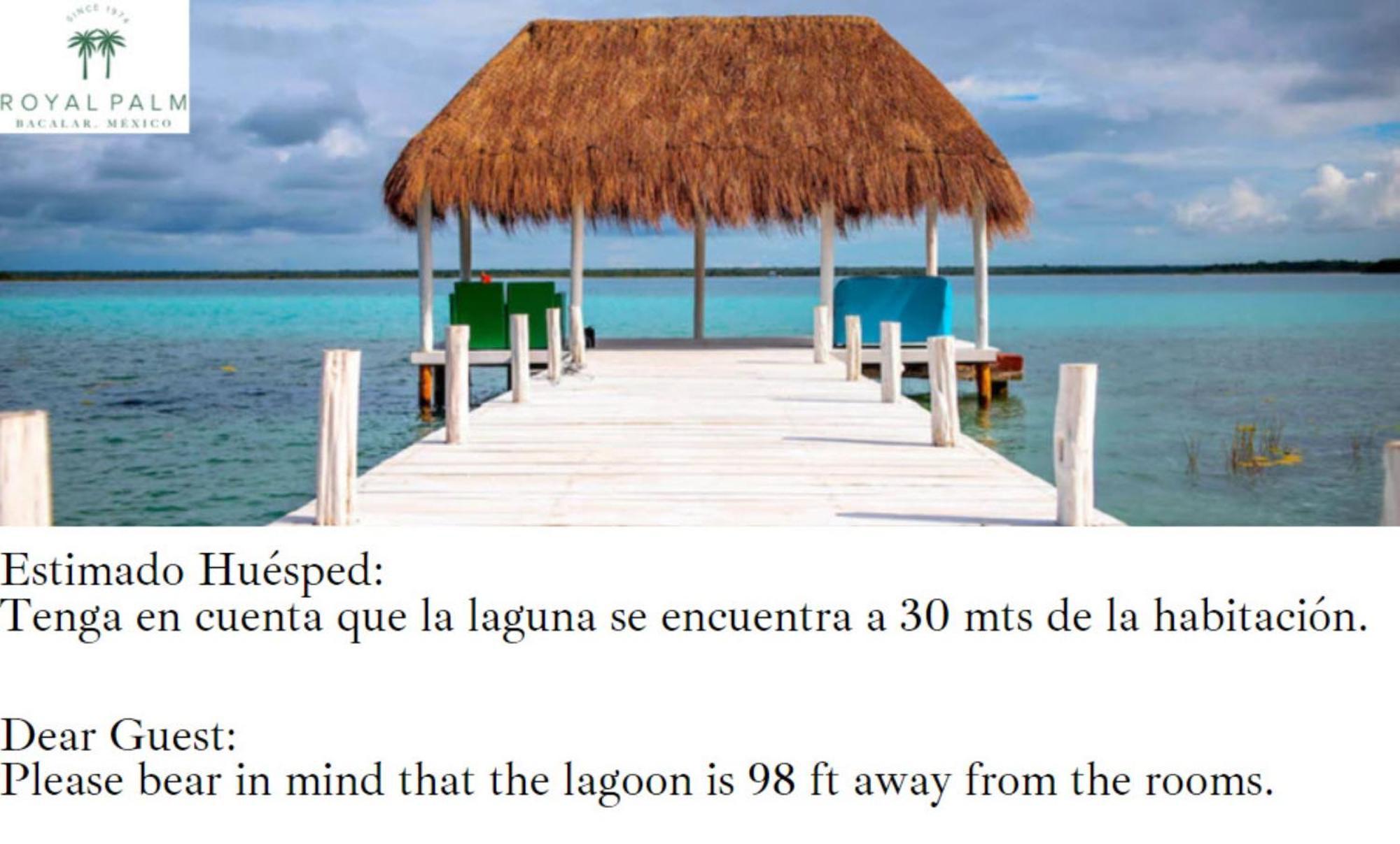 Royal Palm Bacalar Cabanas & Lagoon Club Ruang foto